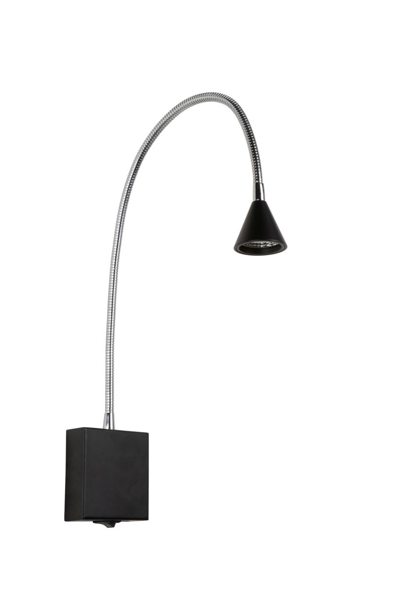 Lucide BUDDY - Nočná lampa - LED - 1x4W 4000K - Čierna
